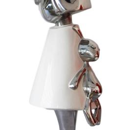doudou aluminium et peinture  70 cm