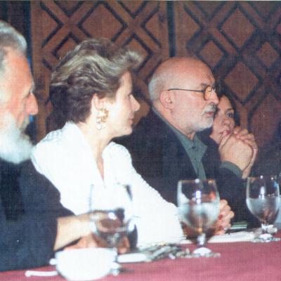 conférence de presse Beyrouth 1994  avec Arman