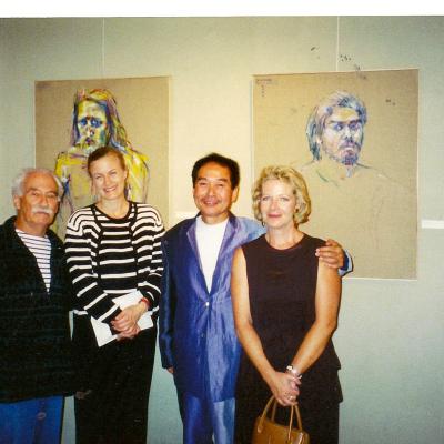  Avec Tobiasse son épouse et Morio Matsui